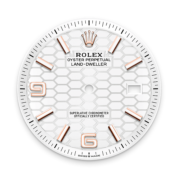 rolex Land-Dweller em Ouro Everose 18 quilates, m127335-0001 - Danglar