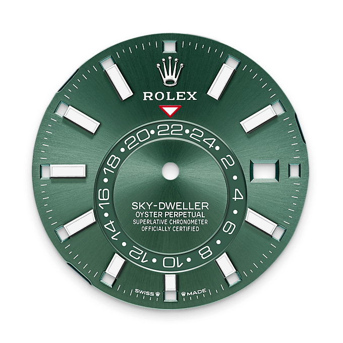 rolex Sky-Dweller em Rolesor branco – combinação de aço Oystersteel e ouro branco, m336934-0001 - Danglar