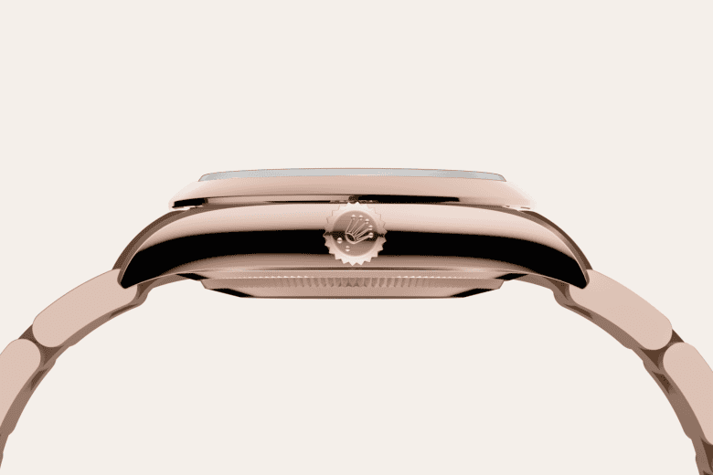 rolex Oyster Perpetual em Ouro Everose 18 quilates, m124205-0002 - Danglar