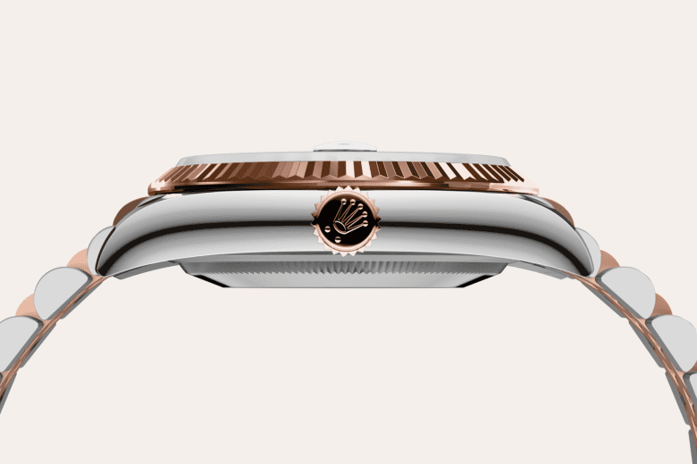 rolex Datejust em Rolesor Everose – combinação de aço Oystersteel e ouro Everose, m126231-0053 - Danglar