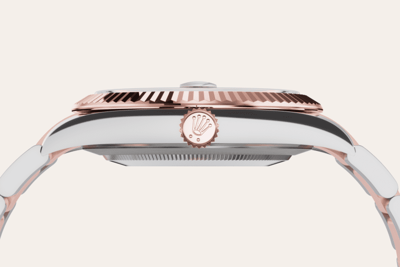 rolex Datejust em Rolesor Everose – combinação de aço Oystersteel e ouro Everose, m126331-0007 - Danglar