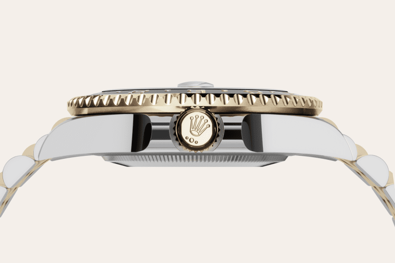 rolex GMT-Master II em Rolesor amarelo – combinação de aço Oystersteel e ouro amarelo, m126713grnr-0001 - Danglar