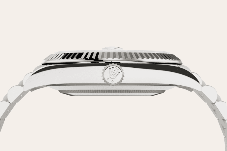 rolex Day-Date em ouro branco 18 quilates, m228239-0033 - Danglar