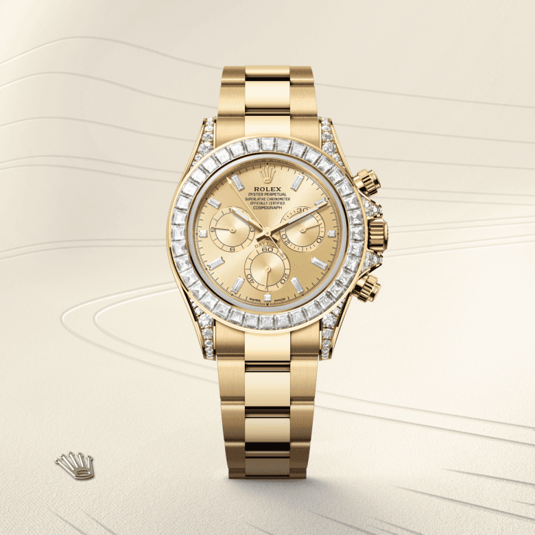 rolex Cosmograph Daytona em Ouro amarelo 18 quilates com asas cravejadas de diamantes, m126598tbr-0001 - Danglar