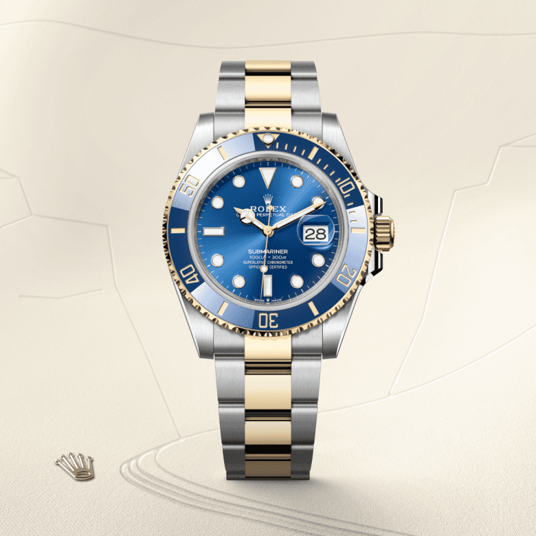 rolex Submariner em Rolesor amarelo – combinação de aço Oystersteel e ouro amarelo, m126613lb-0002 - Danglar