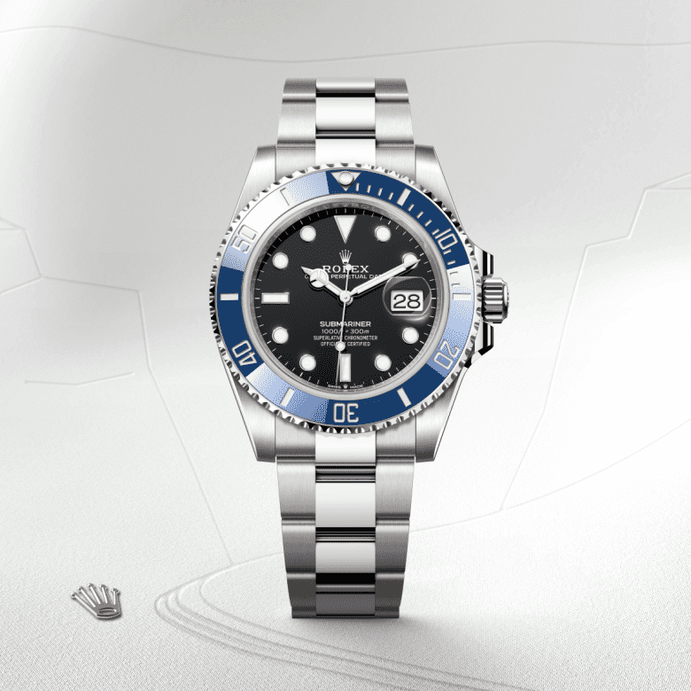 rolex Submariner em ouro branco 18 quilates, m126619lb-0003 - Danglar