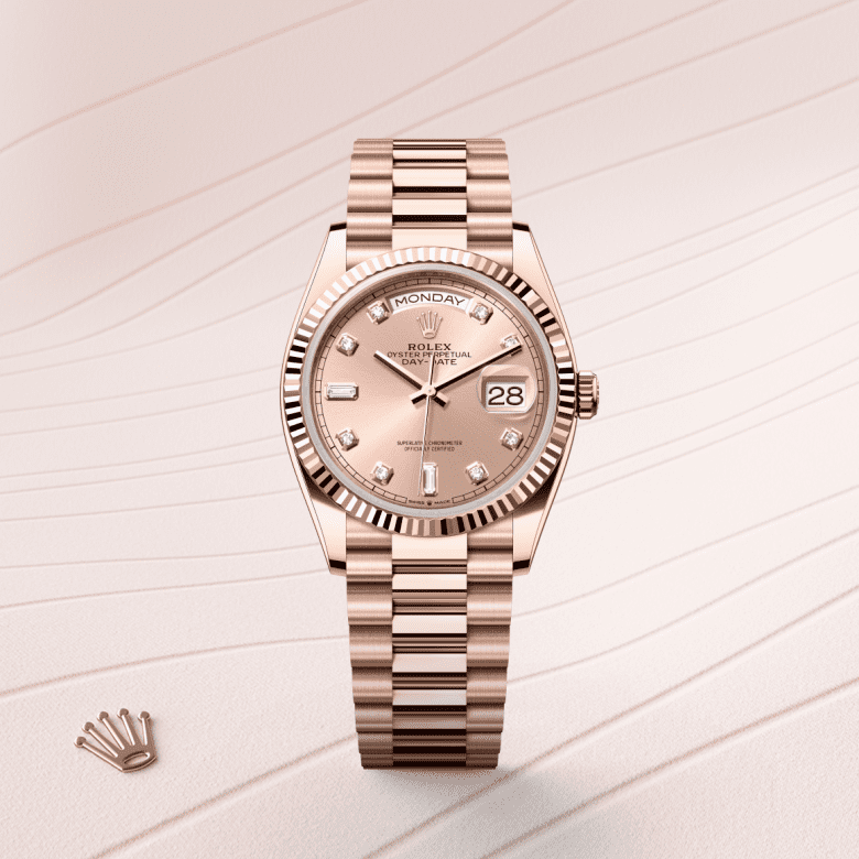 rolex Day-Date em Ouro Everose 18 quilates, m128235-0009 - Danglar