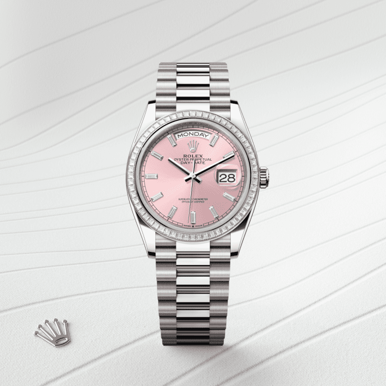 rolex Day-Date em ouro branco 18 quilates, m128399tbr-0029 - Danglar