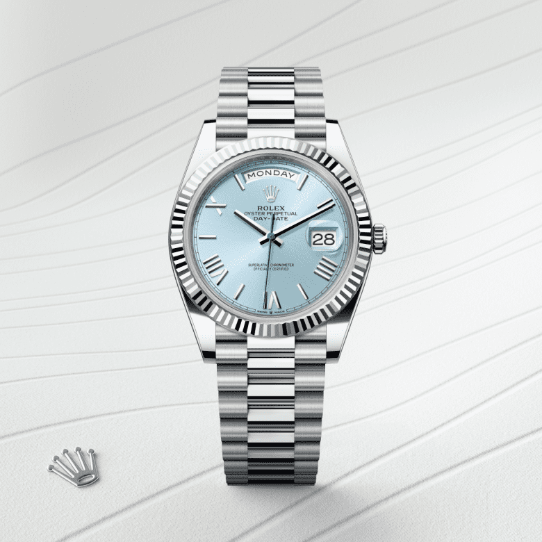 rolex Day-Date em Platina, m228236-0012 - Danglar