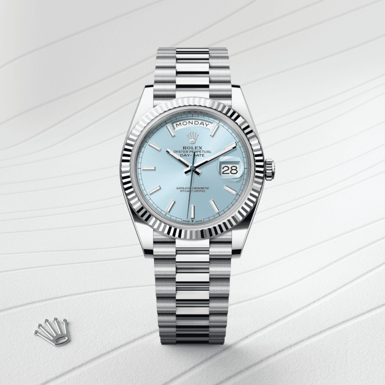 rolex Day-Date em Platina, m228236-0018 - Danglar