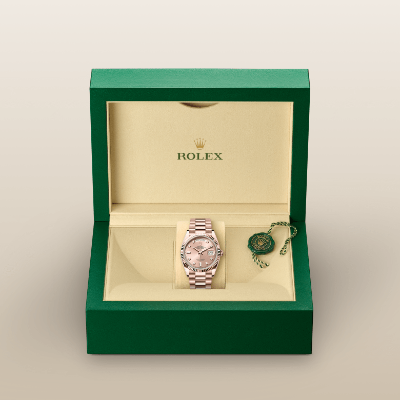 rolex Day-Date em Ouro Everose 18 quilates, m128235-0009 - Danglar