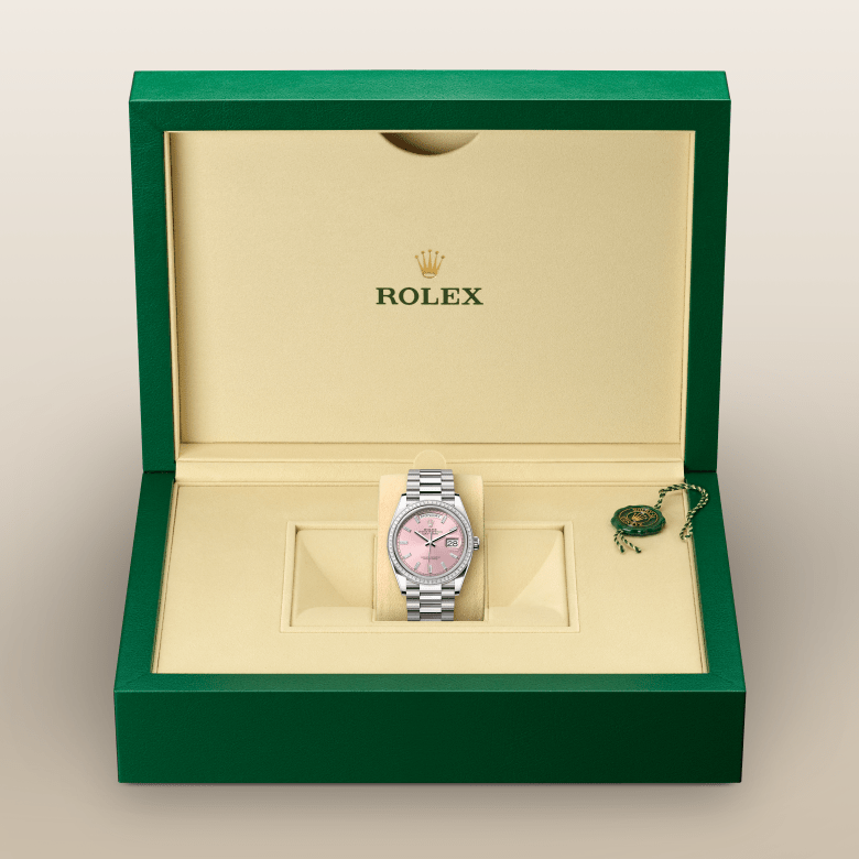 rolex Day-Date em ouro branco 18 quilates, m128399tbr-0029 - Danglar
