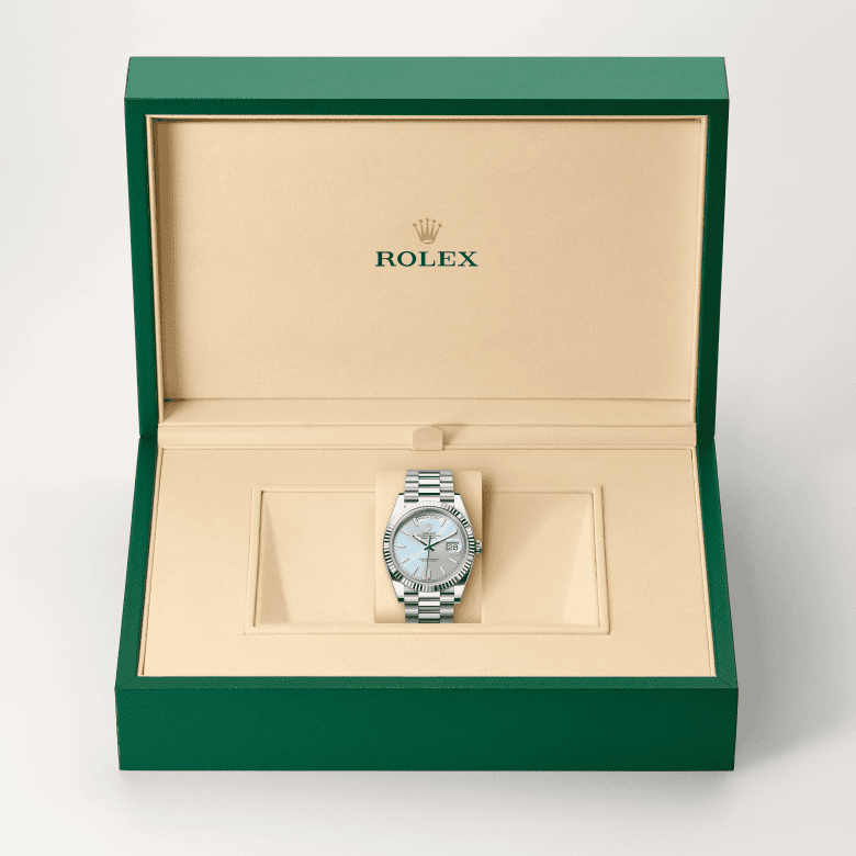 rolex Day-Date em Platina, m228236-0018 - Danglar