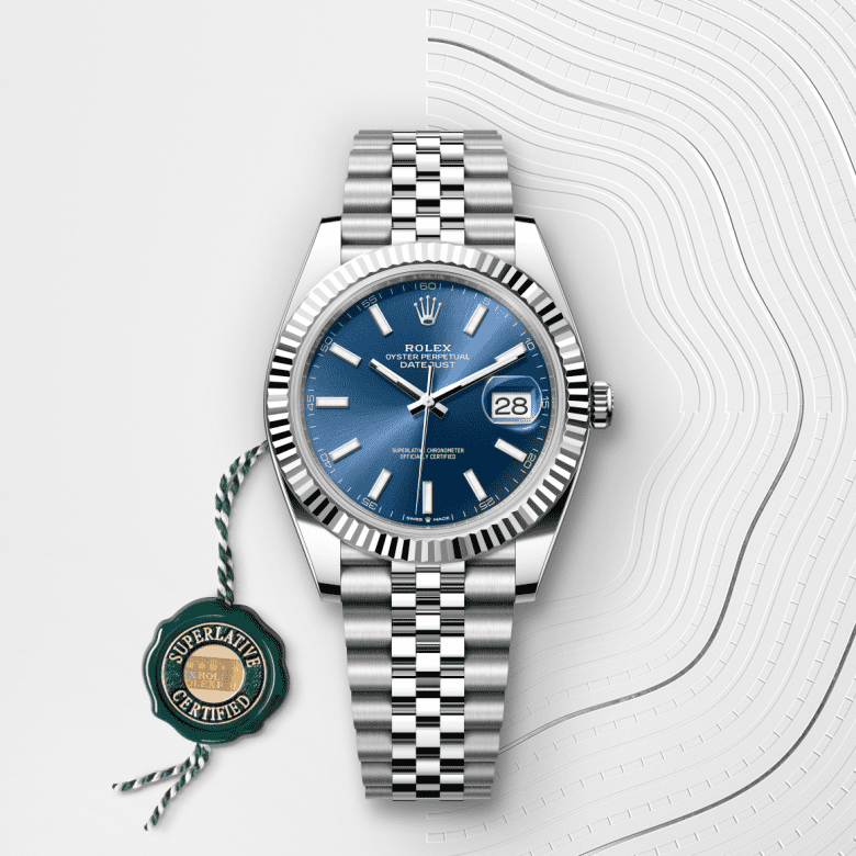 rolex Datejust em Rolesor branco – combinação de aço Oystersteel e ouro branco, m126334-0002 - Danglar
