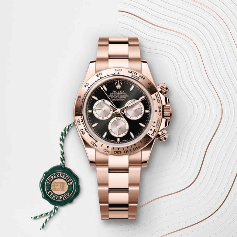 rolex Cosmograph Daytona em Ouro Everose 18 quilates, m126505-0001 - Danglar