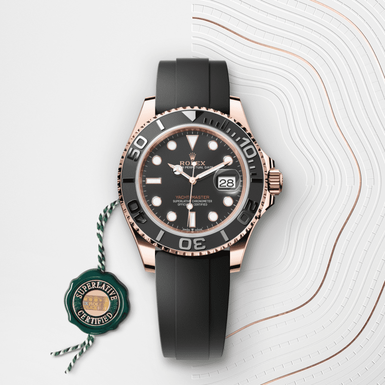 rolex Yacht-Master em Ouro Everose 18 quilates, m126655-0002 - Danglar