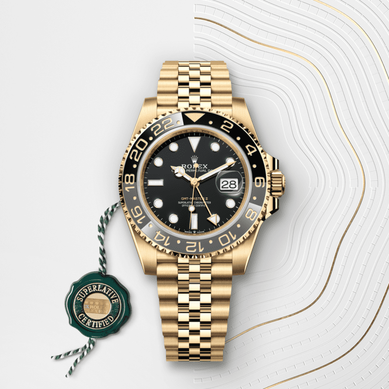 rolex GMT-Master II em Ouro amarelo 18 quilates, m126718grnr-0001 - Danglar