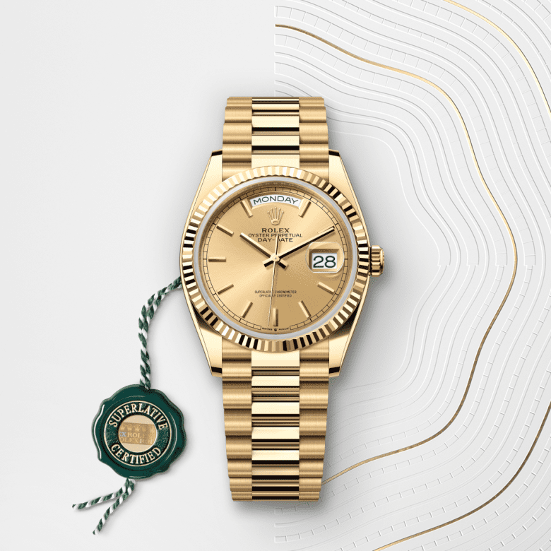 rolex Day-Date em Ouro amarelo 18 quilates, m128238-0045 - Danglar