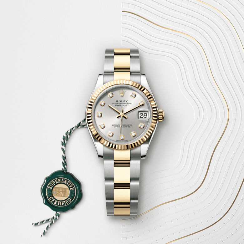 rolex Datejust em Rolesor amarelo – combinação de aço Oystersteel e ouro amarelo, m278273-0019 - Danglar