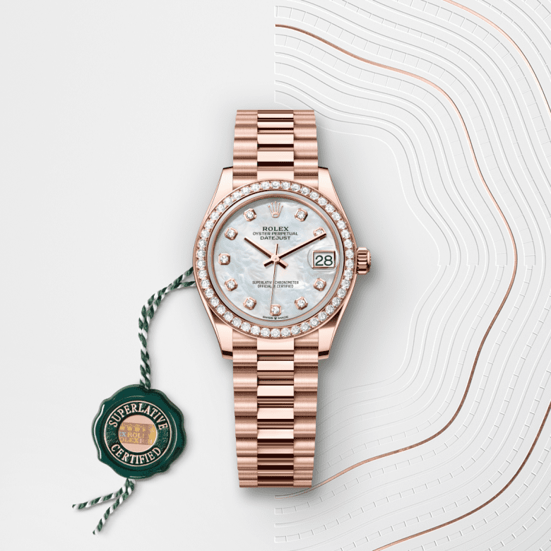 rolex Datejust em Ouro Everose 18 quilates, m278285rbr-0005 - Danglar