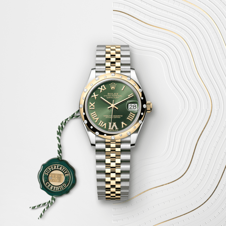 rolex Datejust em Rolesor amarelo – combinação de aço Oystersteel e ouro amarelo, m278343rbr-0016 - Danglar
