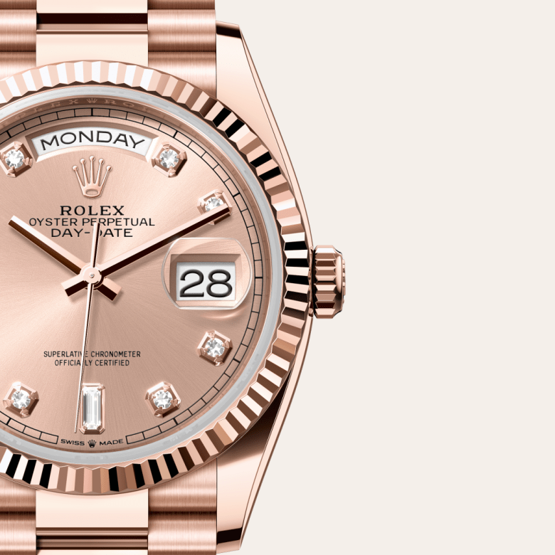 rolex Day-Date em Ouro Everose 18 quilates, m128235-0009 - Danglar