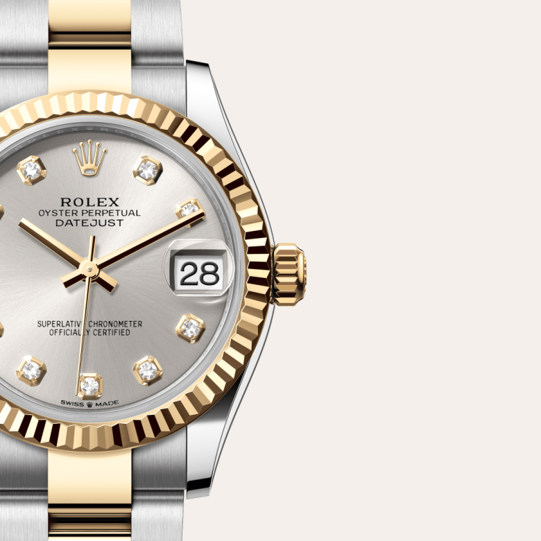rolex Datejust em Rolesor amarelo – combinação de aço Oystersteel e ouro amarelo, m278273-0019 - Danglar