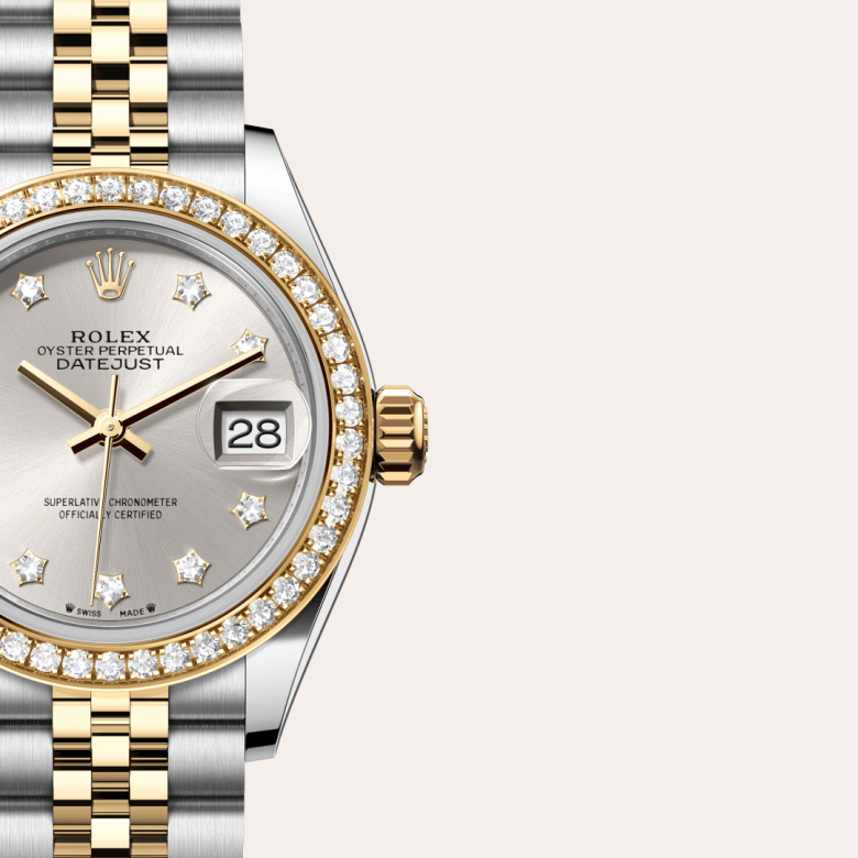 rolex Lady-Datejust em Rolesor amarelo – combinação de aço Oystersteel e ouro amarelo, m279383rbr-0003 - Danglar