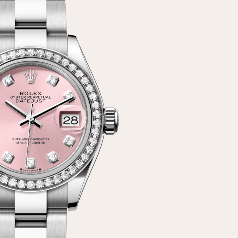 rolex Lady-Datejust em Rolesor branco – combinação de aço Oystersteel e ouro branco, m279384rbr-0004 - Danglar
